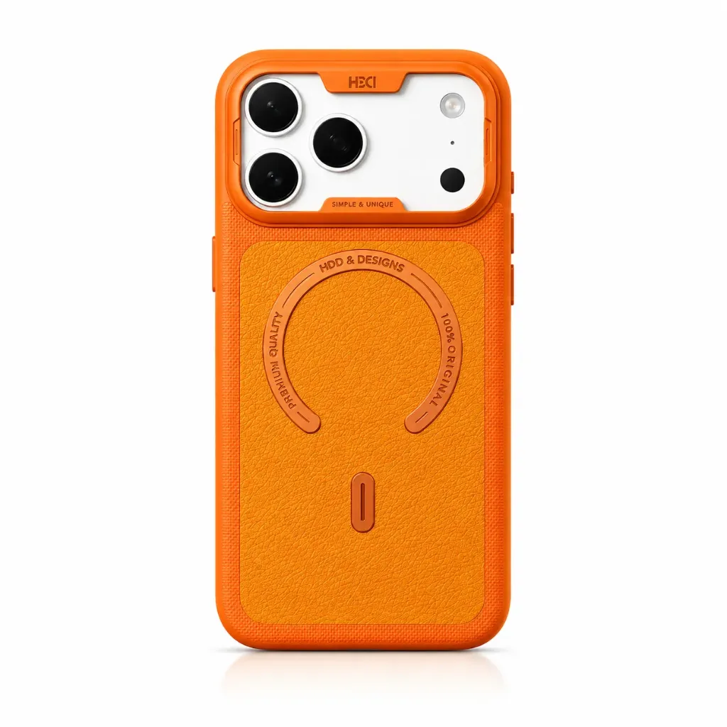 HDD HBC-450 Unique Series Leather MagSafe Cover Collection For iPhone 17 Pro Max - درع موبايل  جلدي فريد بدعم ماك سيف للايفون 17 برو ماكس