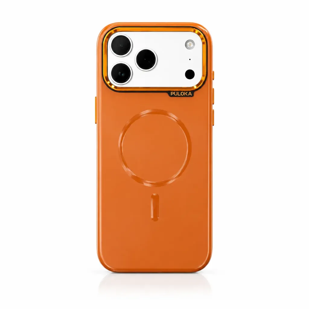 PULOKA PUL-24 Extreme Comfort Matte Solid MagSafe Cover Collection For iPhone 17 Pro Max - درع موبايل صلب بملمس مطفي مع مغناطيس ماك سيف وإطار كاميرا ملون للايفون 17 برو ماكس