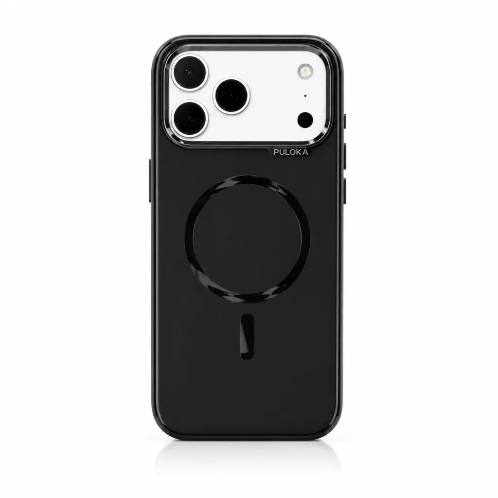 PULOKA PUL-24 Extreme Comfort Matte Solid MagSafe Cover Collection For iPhone 17 Pro Max - درع موبايل صلب بملمس مطفي مع مغناطيس ماك سيف وإطار كاميرا ملون للايفون 17 برو ماكس