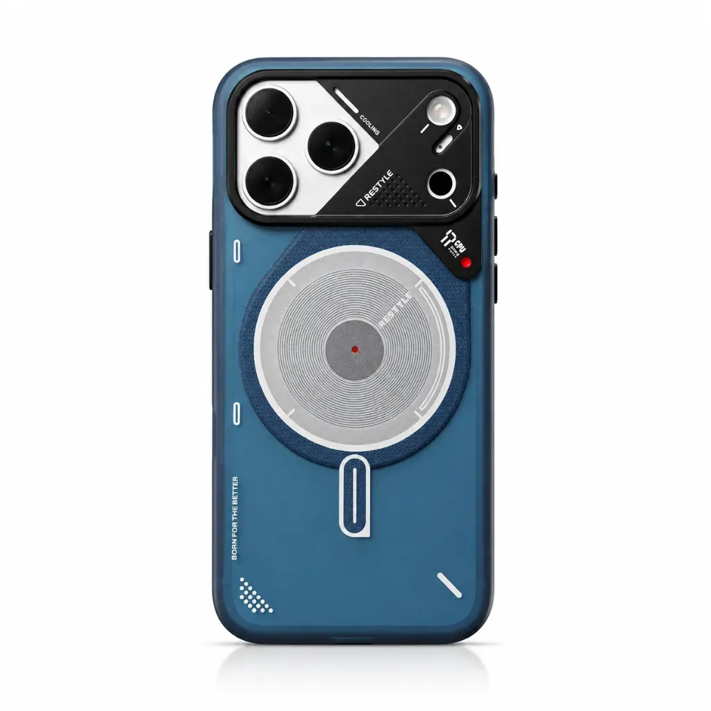 RESTYLE PRA-010 Cooling Series Translucent MagSafe Cover Collection For iPhone 17 Pro Max - درع موبايل شبه شفاف بتصميم التبريد ودعم ماك سيف للايفون 17 برو ماكس