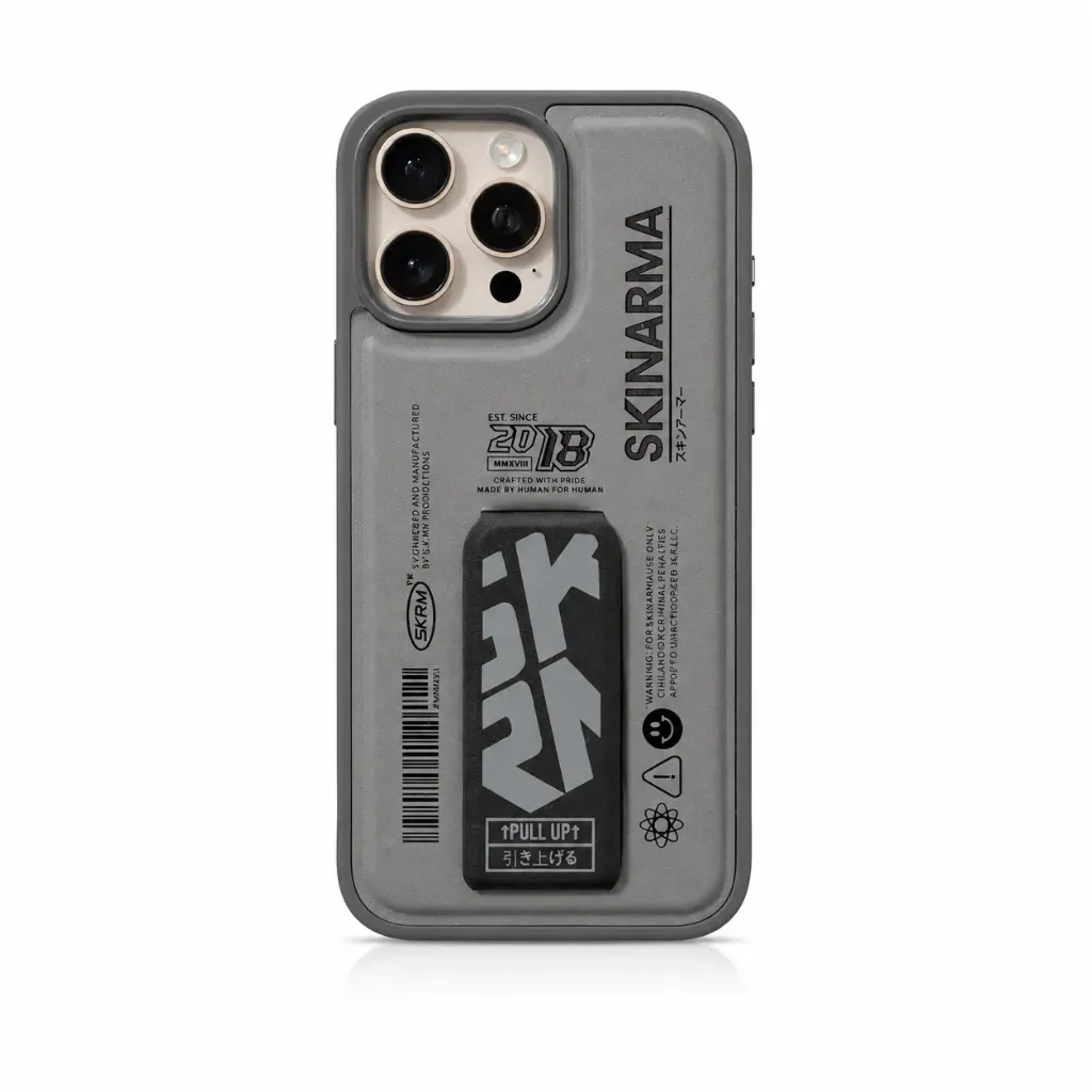 RAMO SKINARMA Streetwear Cover with Built-in Grip Stand For iPhone 16 Pro Max - درع موبايل سبورت بتصميم عصري مع مسكة وحامل مدمج للايفون 16 برو ماكس