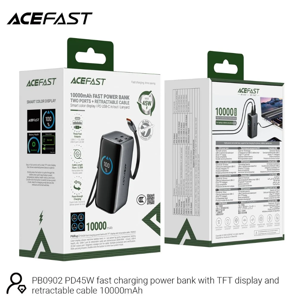 ACEFAST PB0902 45W fast-charging power bank