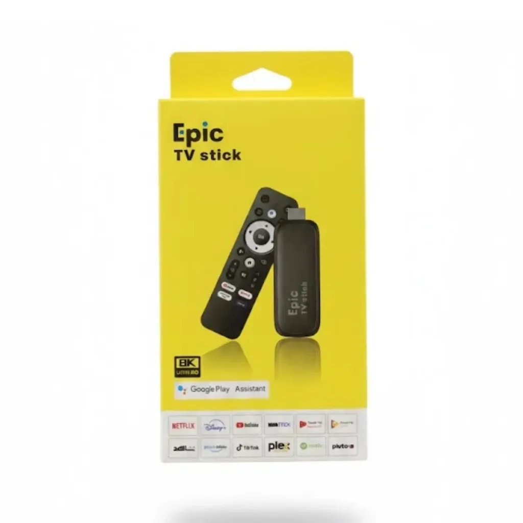 Epic TV Stick Android 14.0 - 4GB/32GB 4K Streaming Dongle