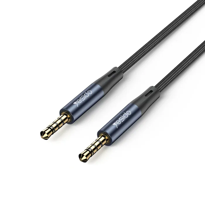 YESIDO YAU43 Aluminum Alloy Built-in High-performance 3.5MM AUX HD Call Audio Cable