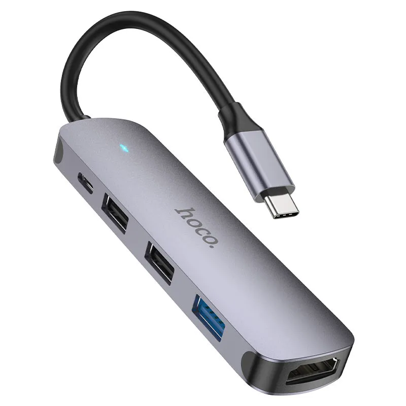 HOCO HB27 5-in-1 USB-C Hub with 4K HDMI and PD