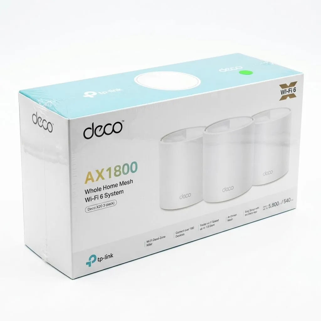 TP-Link Deco X20 (3 Pack) AX1800 Whole Home Wi-Fi6