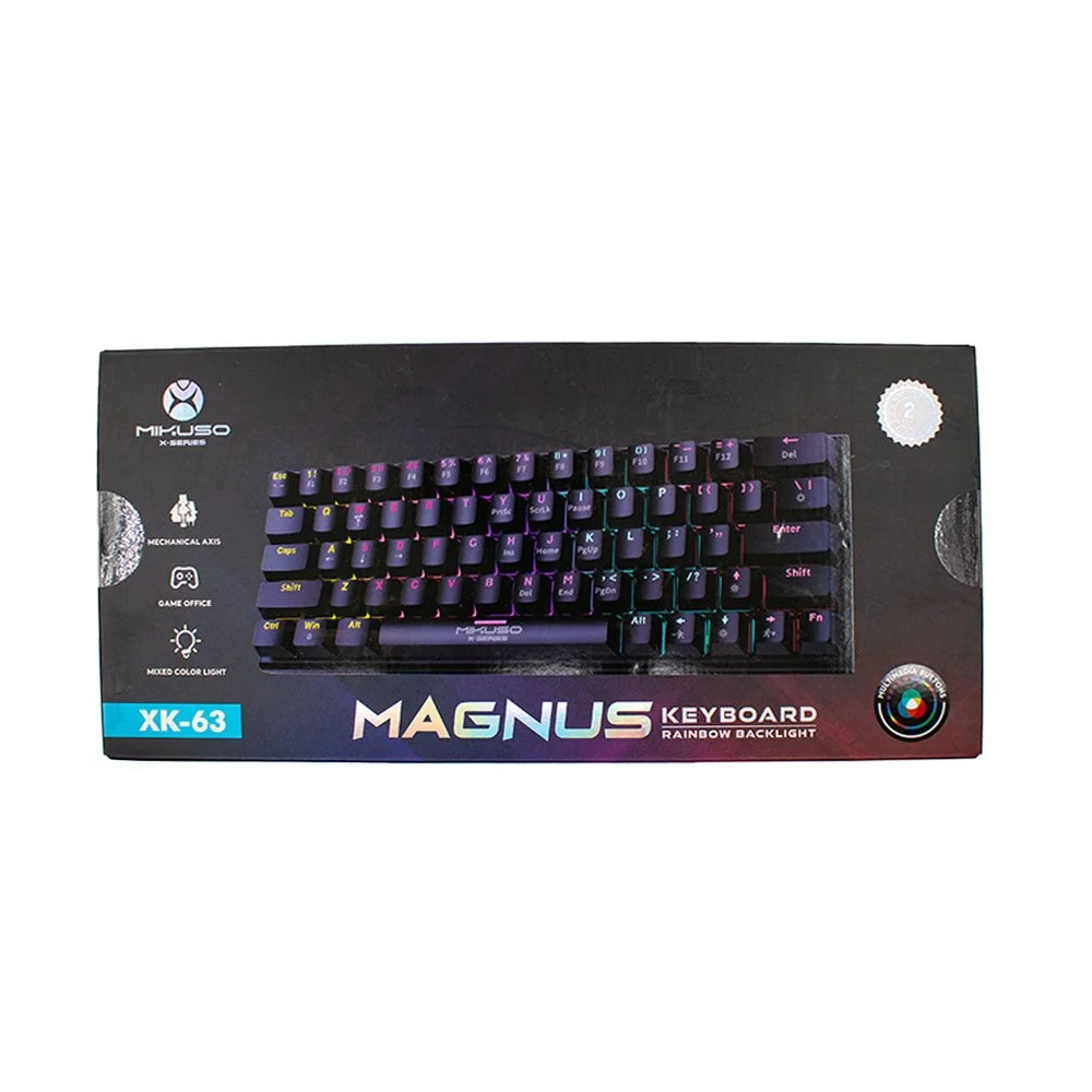 Mikuso Magnus Keyboard Rainbow Blacklight XK-63
