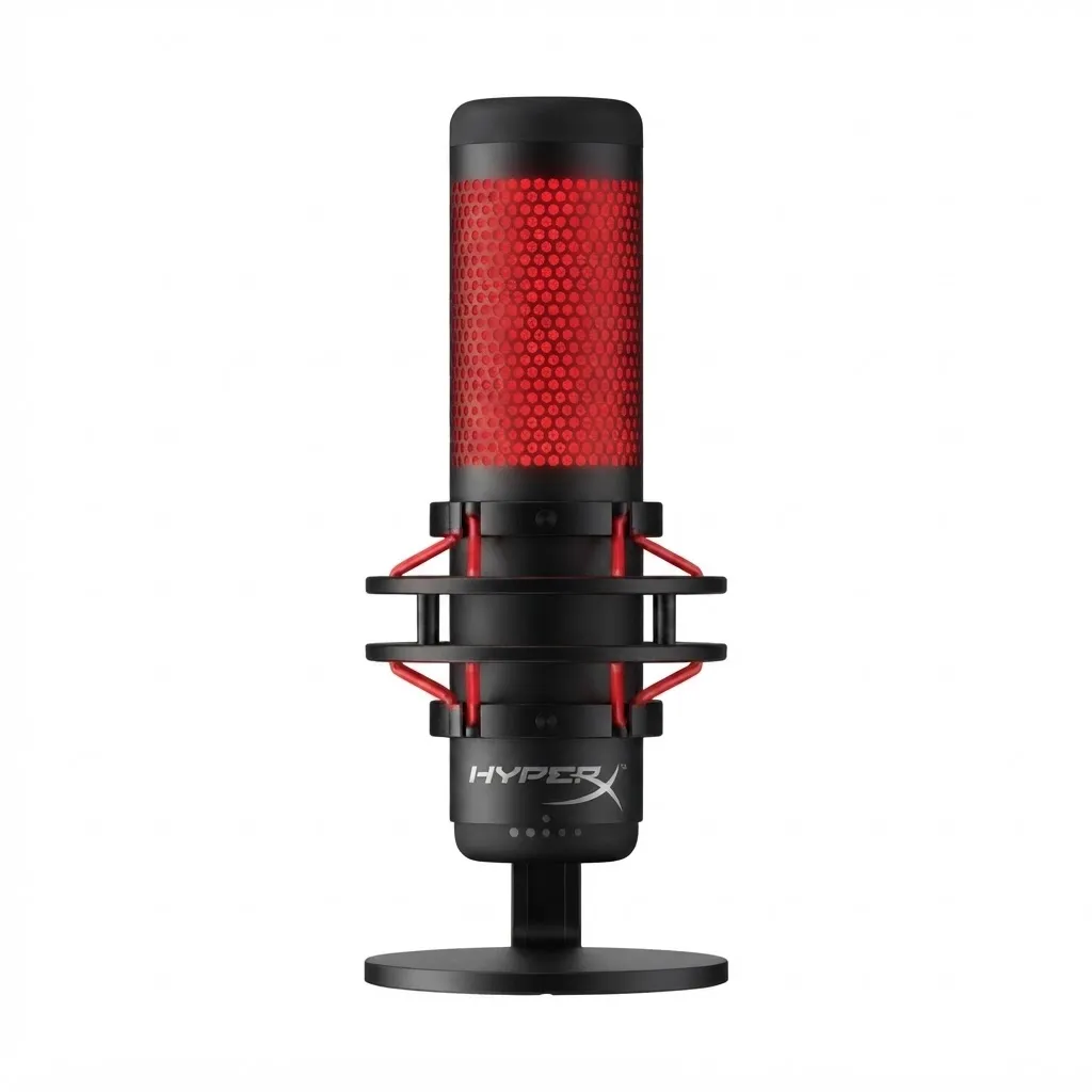 HyperX QuadCast - USB Condenser Gaming Microphone, for PC, PS4, PS5 and Mac (USED) مستعمل