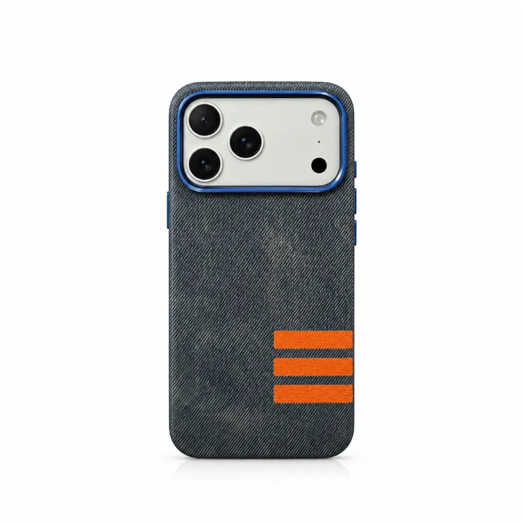FASHION PHONE COVER FOR IPHONE 17 PRO MAX درع قماش خطوط