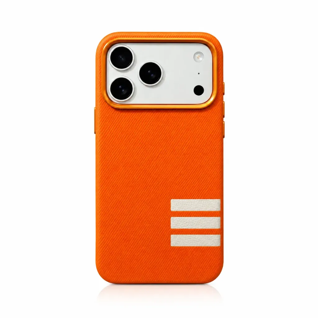 FASHION PHONE COVER FOR IPHONE 17 PRO MAX درع قماش خطوط
