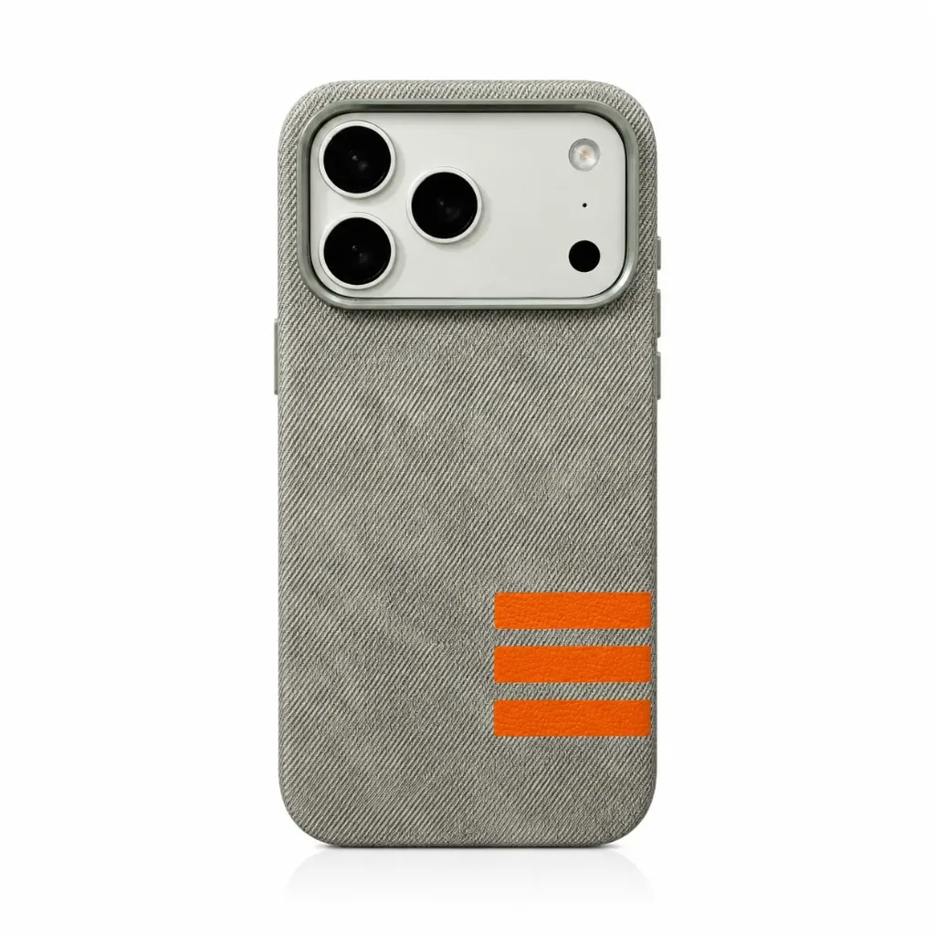 FASHION PHONE COVER FOR IPHONE 17 PRO MAX درع قماش خطوط