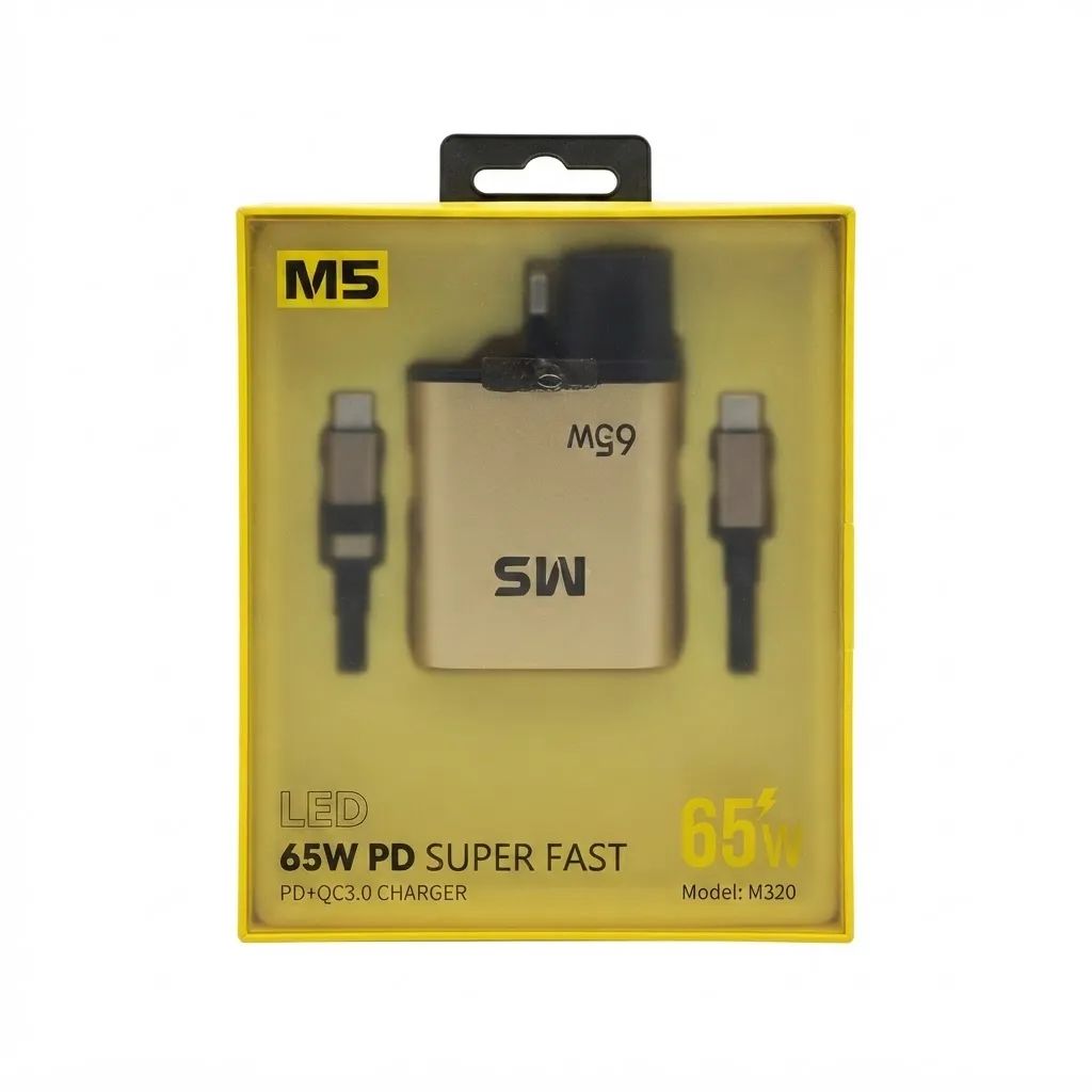 M5 M320 65W GAN Type C Charger