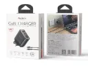 Yesido PD65W Fast Charging Dual USB-C+USB-A Three-port Mecha GaN UK Standard Charger Travel Charger YC147