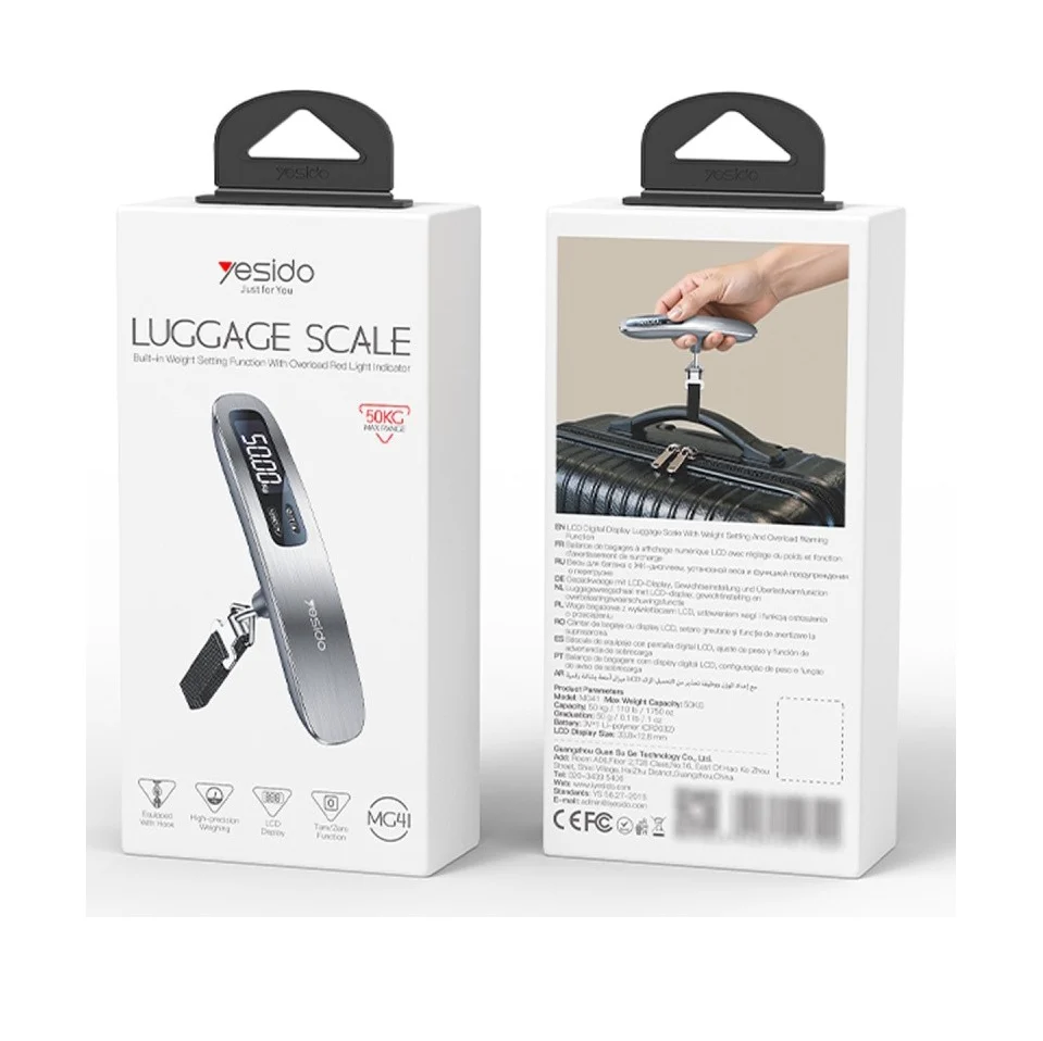 Yesido MG41 50KG Digital Luggage Scale with LCD Display