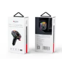 Yesido Y45 Fast charging Smart Dual USB Ports Vehicle Charger FM Transmitter Mp3 Multi Function Car Charger