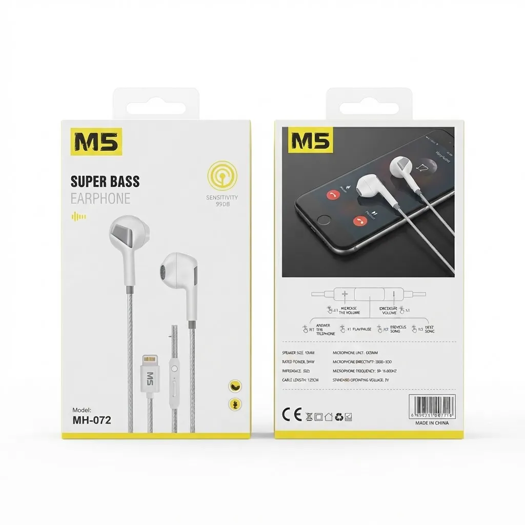 M5 lightning 1.2M MH072 سماعة اذن واير