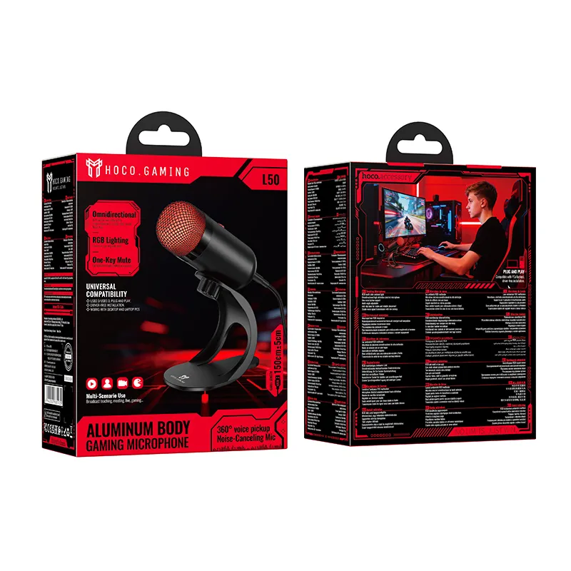 HOCO L50 Profit is a desktop USB gaming microphone