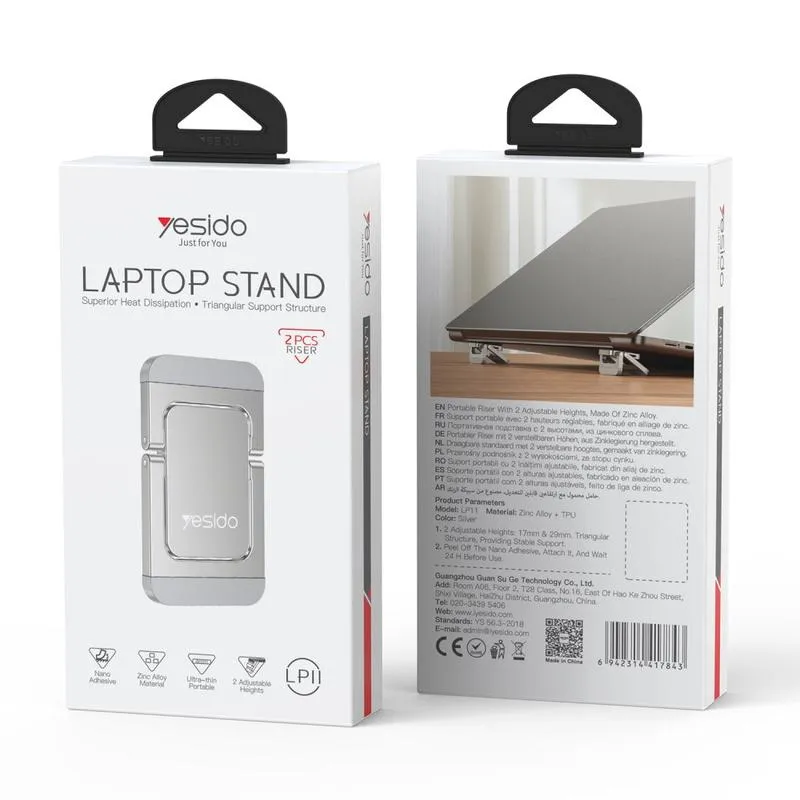 Yesido LP11 Zinc Alloy Laptop Riser Stand
