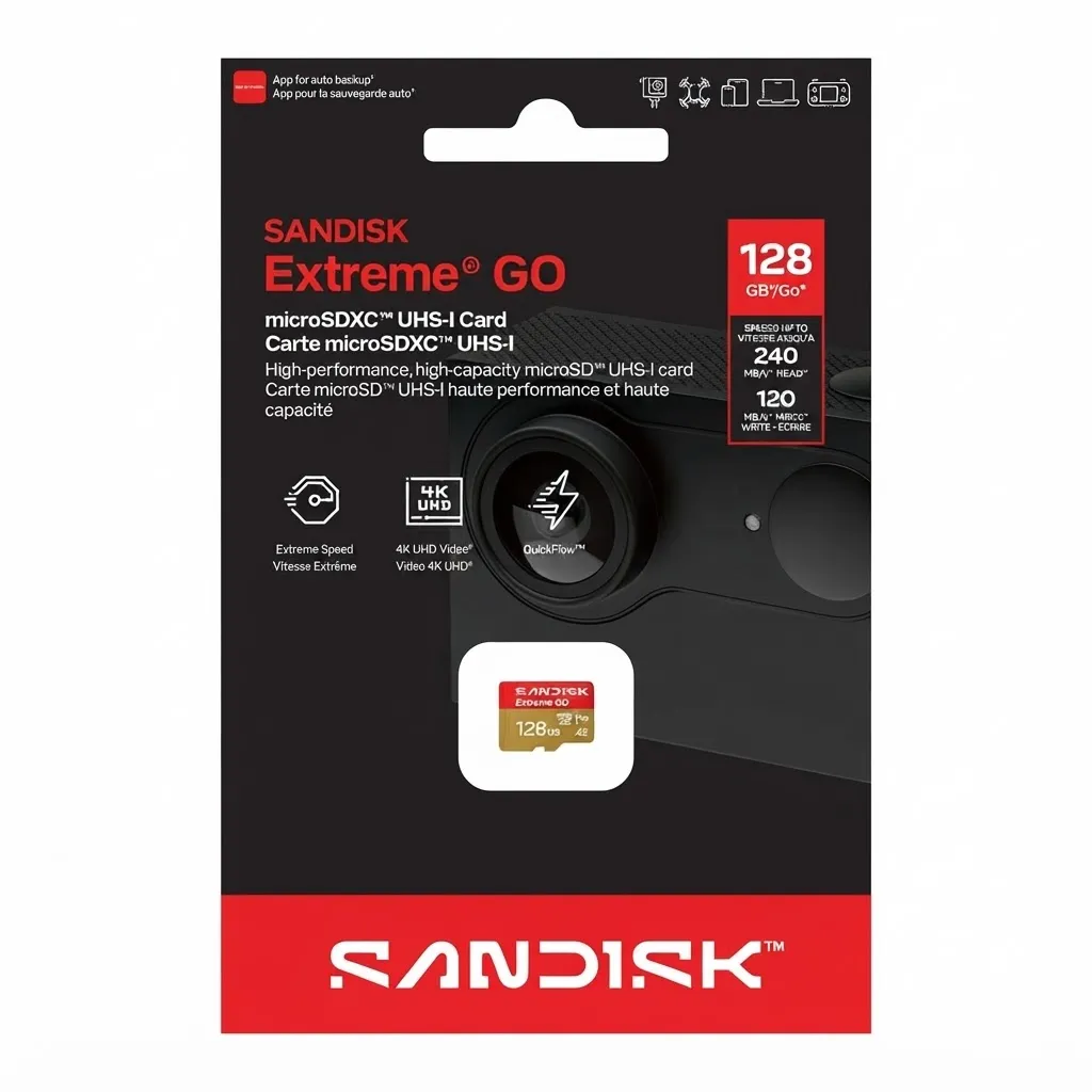 SanDisk microSD / microSDXC 128GB Extreme GO 240