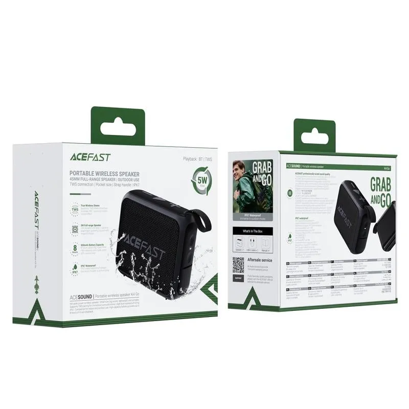 Acefast K4 Go Waterproof Bluetooth Speaker with Subwoofer