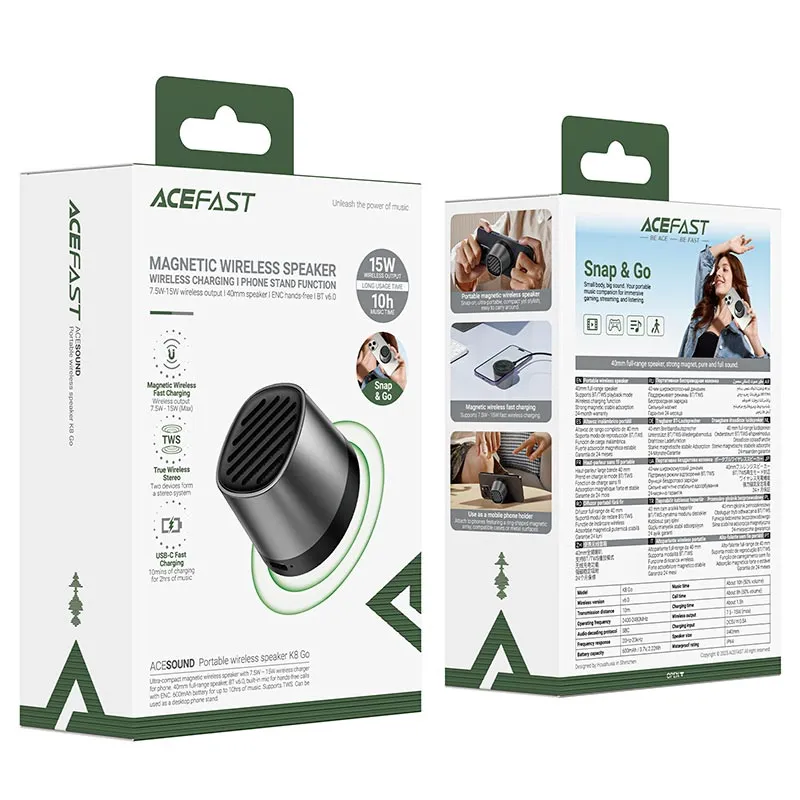 ACEFAST portable wireless speaker K8 Go IPX4