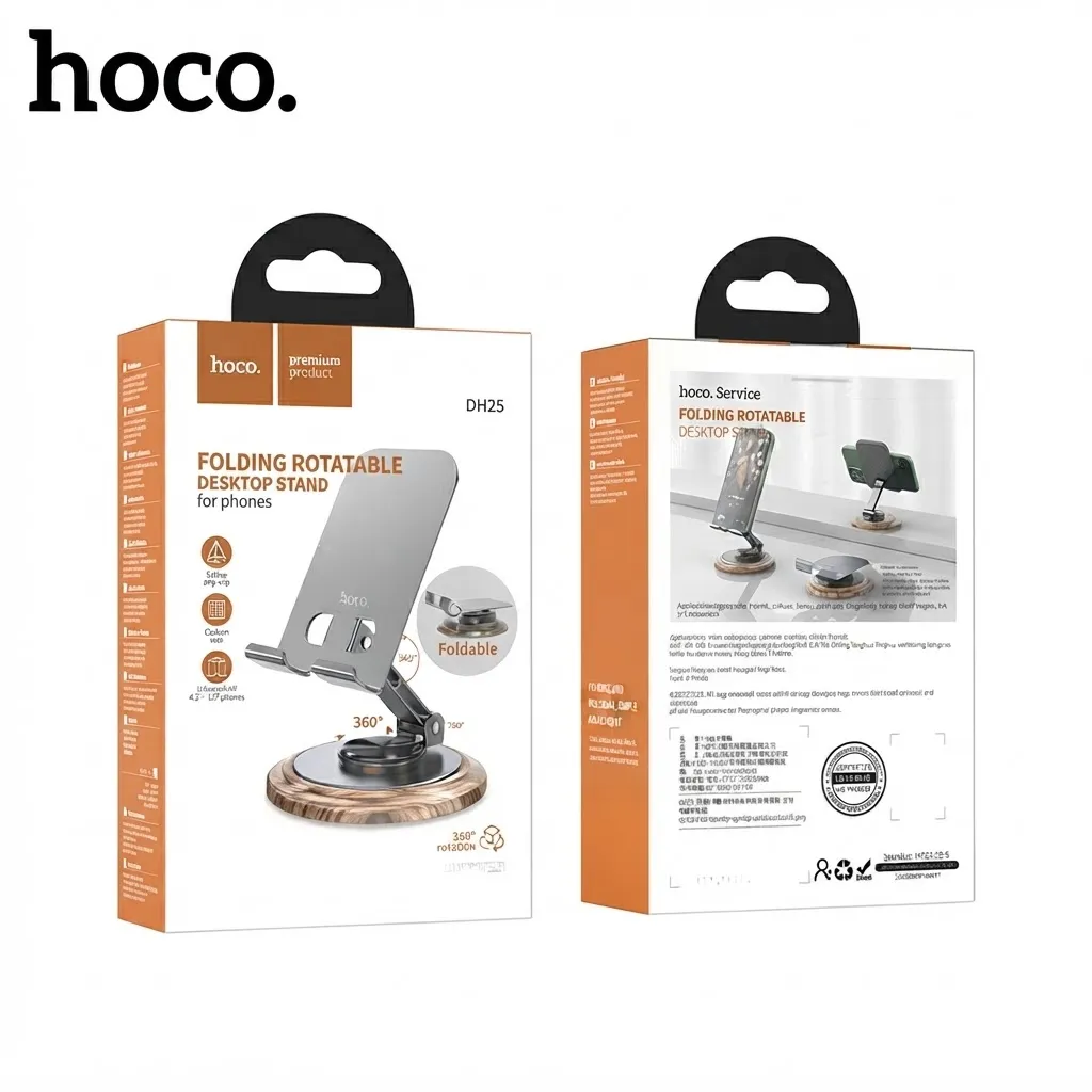 Hoco DH25 Folding Rotating Metal Desktop Stand