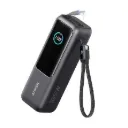 Anker Power Bank 25K 165W Built-In and Retractable Cable: Charges 4 Devices Simultaneously