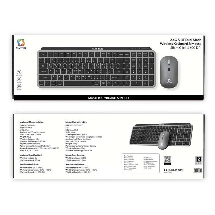 Master Keyboard & Mouse Set