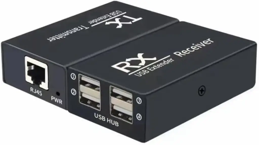 USB Extender 120 M with 4Hub