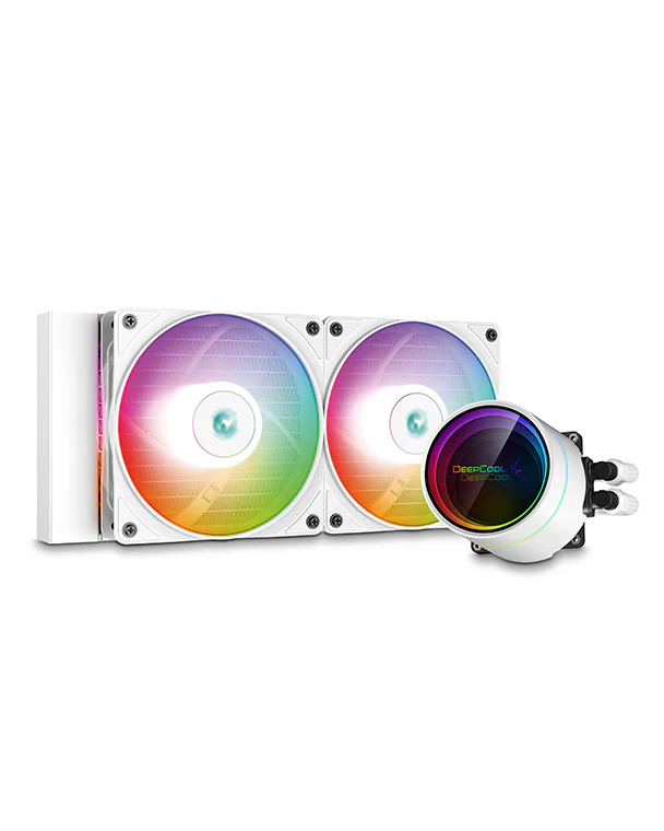 deepcool castle 240ex a-rgb wh ابيض