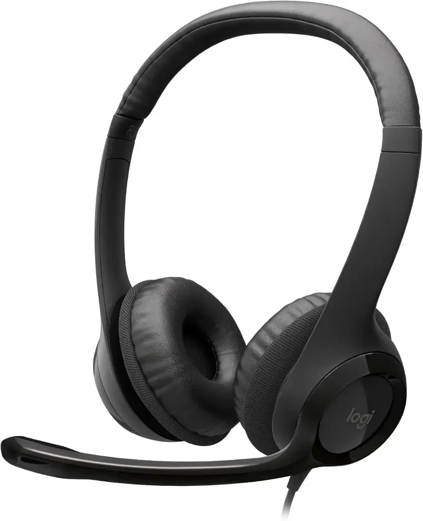 logitech h390 wired headset for pc/laptop, stereo