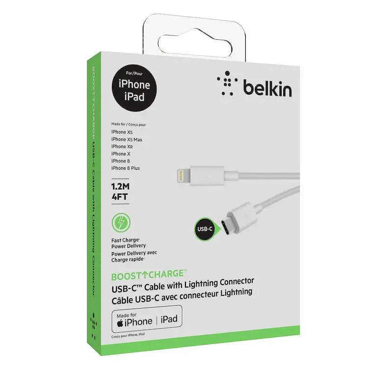  Belkin usb-c Cable with1.2M 4FT 