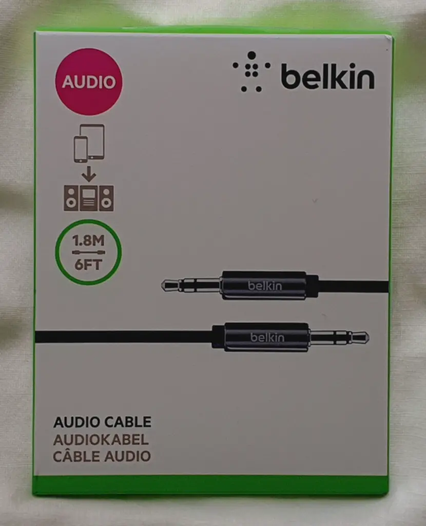 Black BELKIN STEREO AUDIO CABLE 1.8M