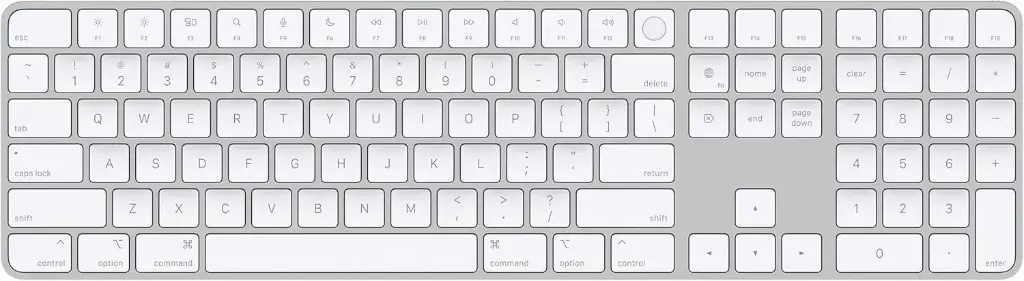 Apple Magic Keyboard with Numeric Keypad كبير TOUCH ID مستعمل 