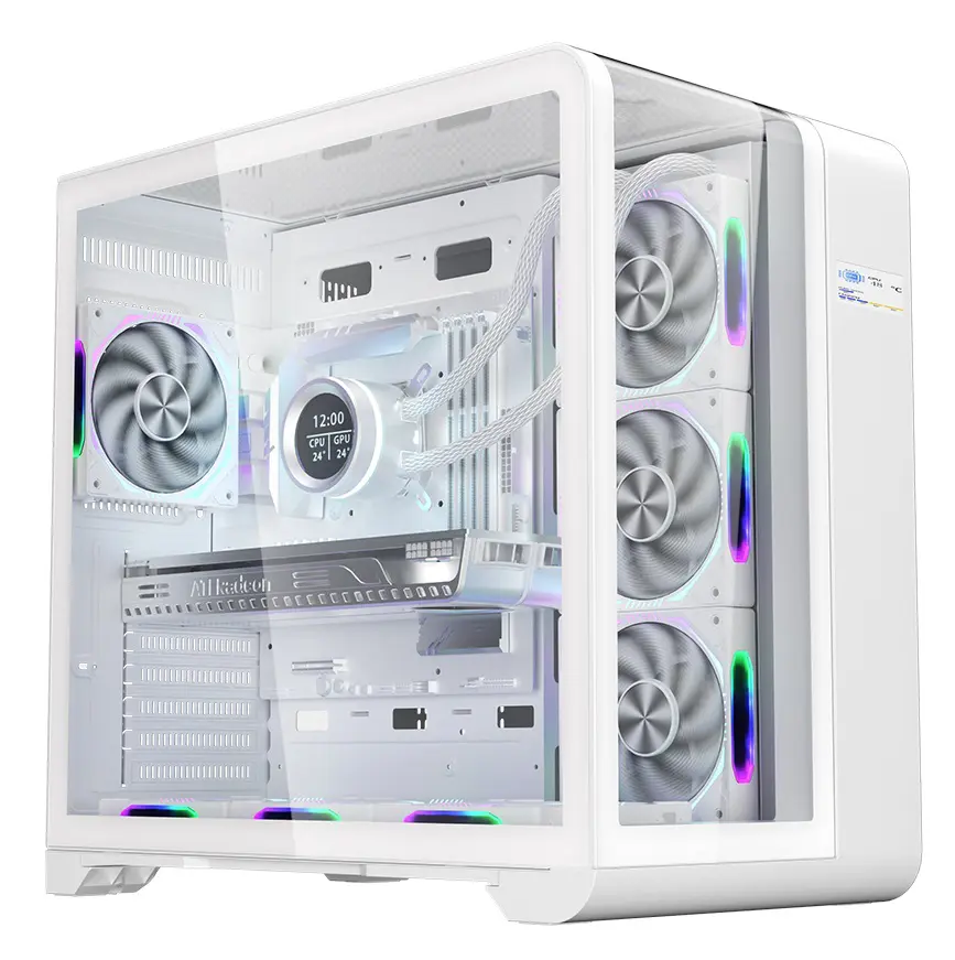 Lovingcool RGB LC-WTPLUS WHITE  MATX ITX