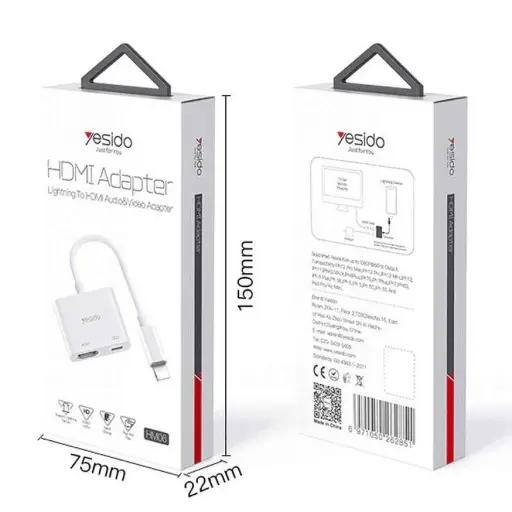[NQ2698] Yesido HM06 Lightning to HDMI Audio Video Adapter 