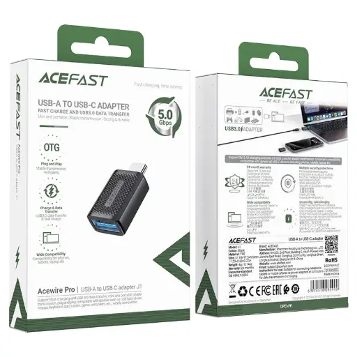 [J1] ACEFAST J1 USB-A  USB-C