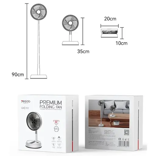 [NQ2722] Yesido YF11 Three-speed Wind Fan 
