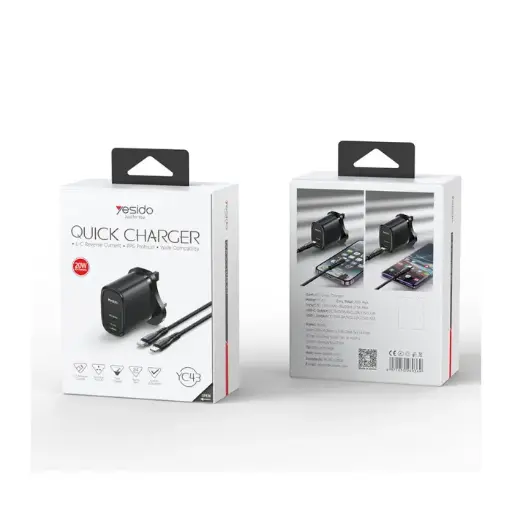 [NQ2605] YC43 20W Fast Charging Home Charger(Type-C + Lightning Port)
