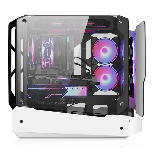 [NQ1425] Lovingcool  LC-380  white  Tempered Glass  Case Full Tower Micro ATX ITX