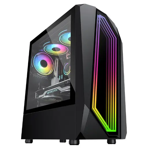 Lovingcool  LC-X5 BLACK Tempered Glass  Case Full Tower Micro ATX ITX