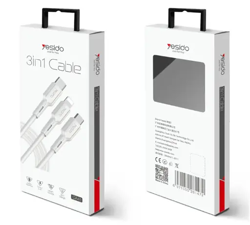 [NQ2684] Yesido CA41 3in1 2.4A Fast Data Sync and Charge Cable