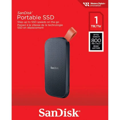Sandisk  1TB Portable SSD, 800MB/s 
