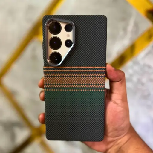 Samsung S25 Ultra Carbon Fiber Kevlar Case | Military-Grade Protection | Slim & Stylish Armor
