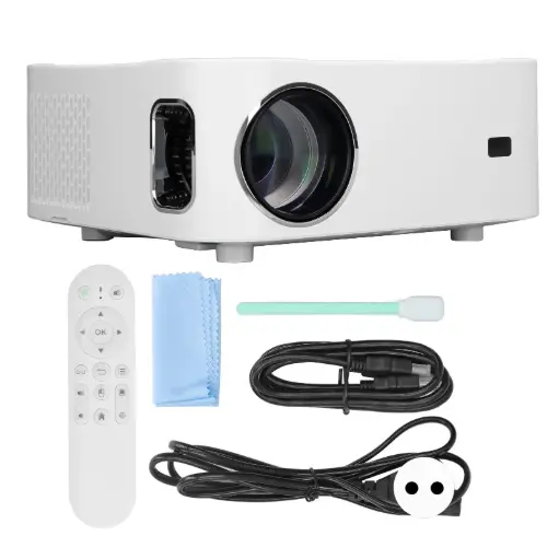 Home Projector, High Definition Stable Data Transmission High Brightness Y9 5G Wifi Bluetooth Projector 1080P LCD