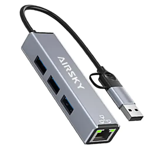 ADAPTER AIRSKY TC/3USB+LAN HC-78