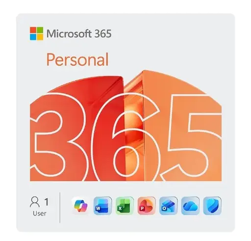 [196388213108] Microsoft Office 365 Personal – 1-Year Subscription, 1 User, AI-Enhanced Apps + Cloud Storage WITH AI