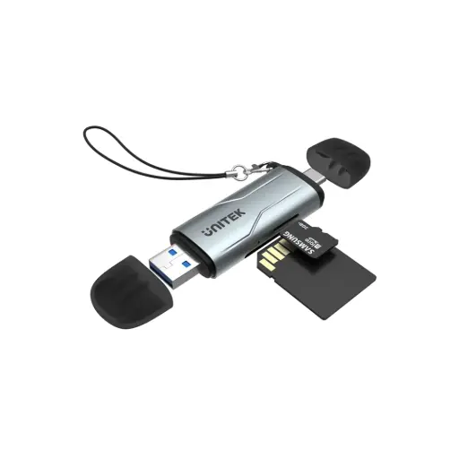 [4894160049728] Unitek R1010A 2-in-1 USB-C and USB 3.0 Card Reader
