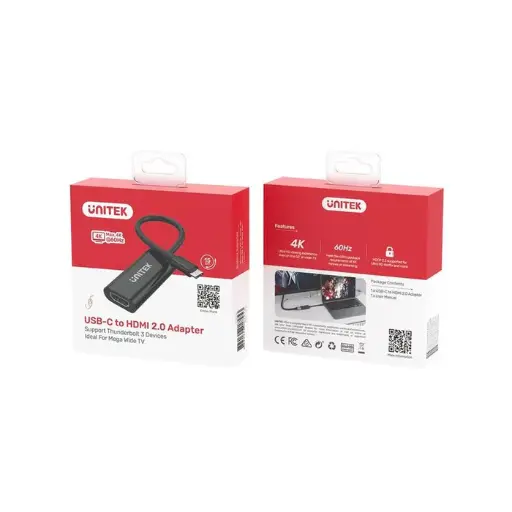 UNITEK V1421A Adapter USB-C - HDMI 2.0a 4K 60Hz