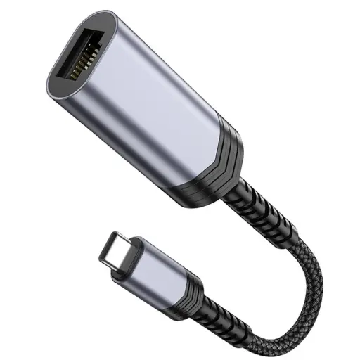 Hoco Adapter UA26 Type-C to Ethernet 100Mbps Metal